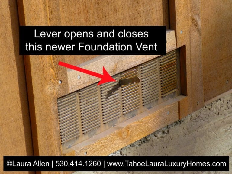 When should I open my foundation vents in Tahoe City?