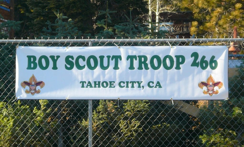 Boy Scout Troop Christmas Trees for Sale Tahoe City California www.TahoeLauraLuxuryHomes.com