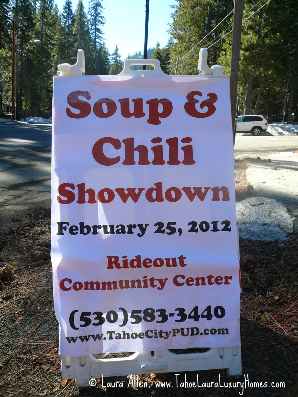3rd Annual Soup and Chili Cook Off at the Rideout Community Center, Tahoe City, California, Saturday, February 25, 2012