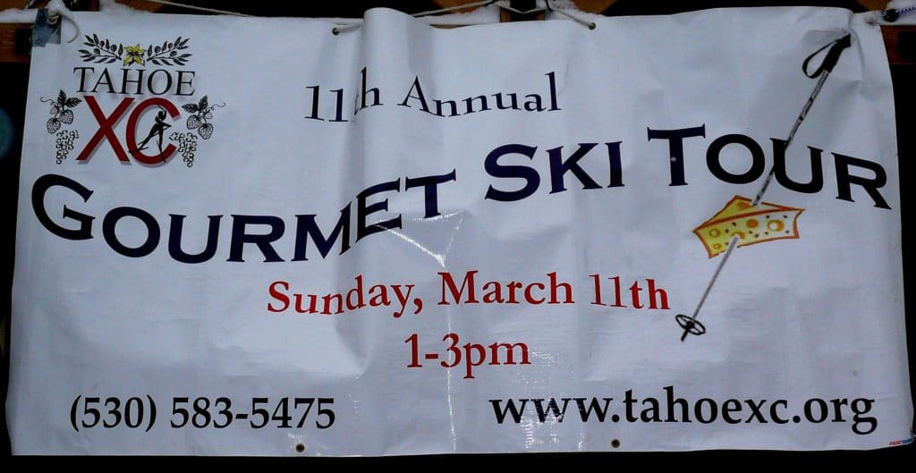 Gourmet Ski Tour Fundraiser, Tahoe City, California, Sunday, March 11, 2012