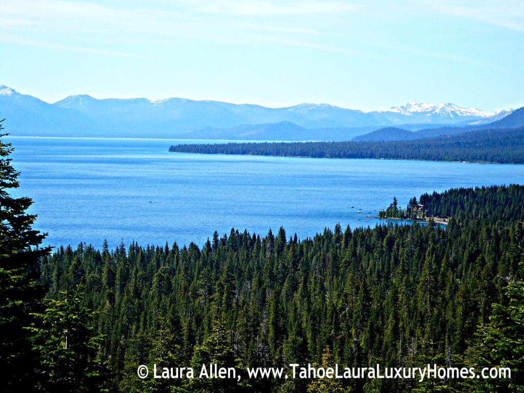 West Shore Lake Tahoe View from Talmont, Tahoe City, CA
