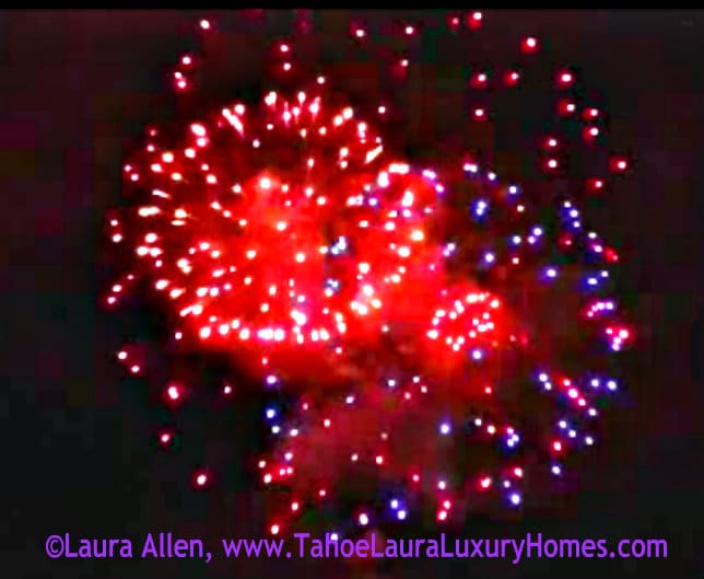 Tahoe City Fireworks July 4, 2015