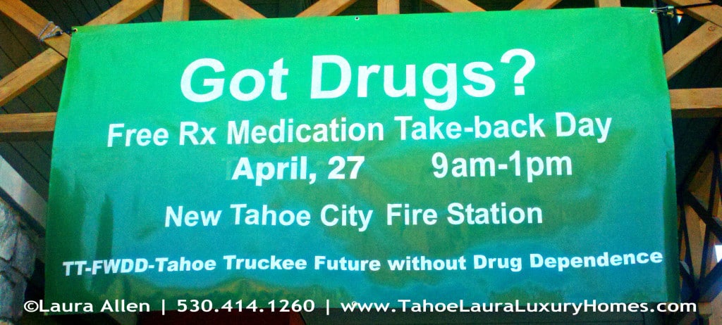 Free Drug Take Back – Tahoe City, CA Saturday, April 27, 2013