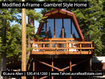 What is a Gambrel style home in Lake Tahoe?