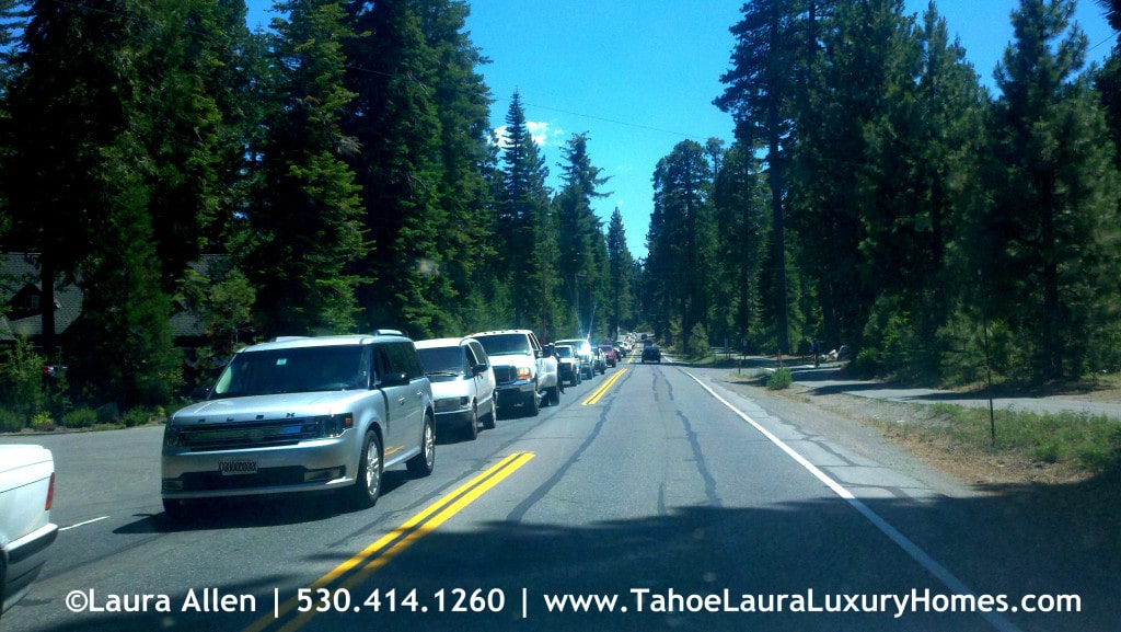 Traffic Delays between Homewood and Tahoma, West Lake Tahoe, CA