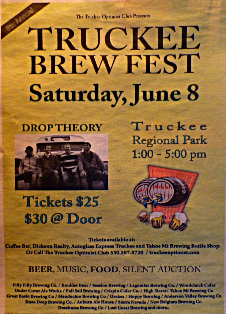 Truckee Brew Fest, Saturday, June 8, 2013