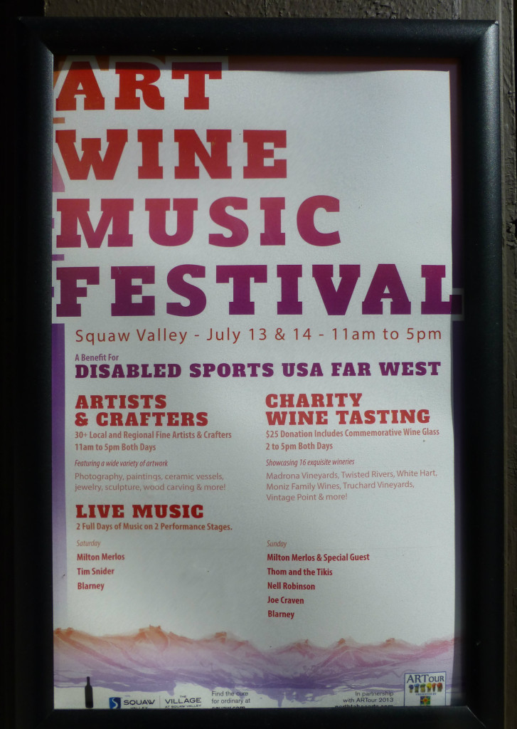 Art, Wine and Music Festival - Squaw Valley, July 13 - 14, 2013 
