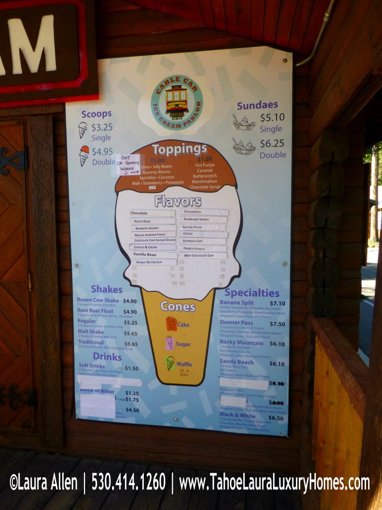 Mourelatos’ Cable Car Ice Cream Parlor – Tahoe Vista, California