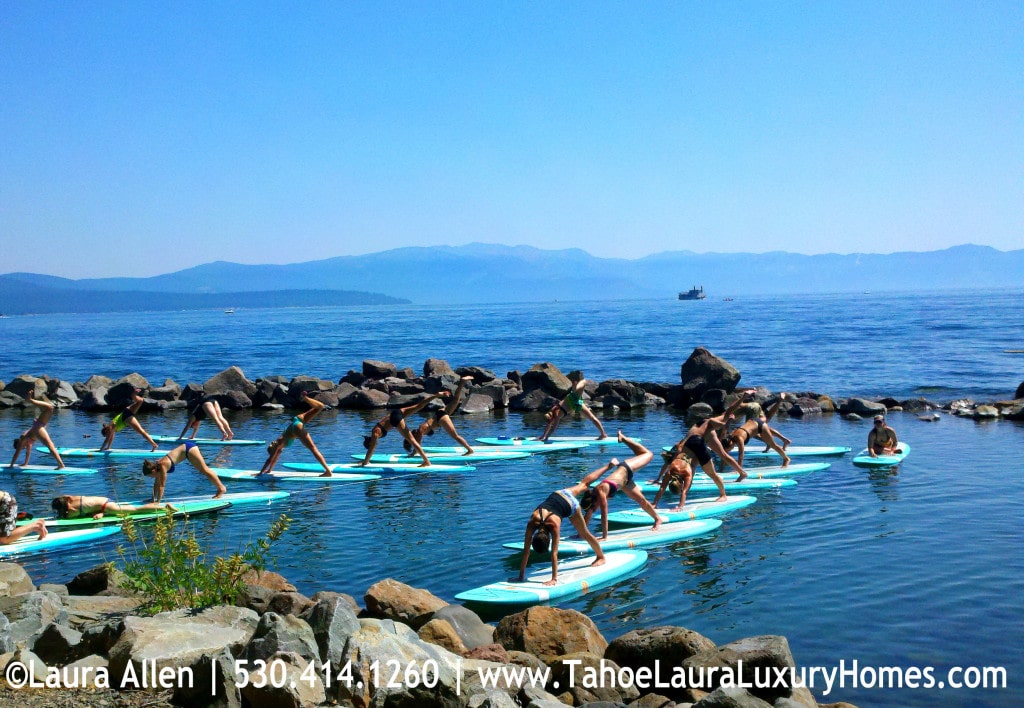 Paddleboard Yoga on Lake Tahoe 