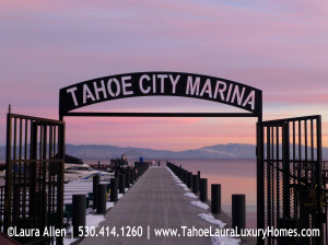 The marina at Tahoe City, CA