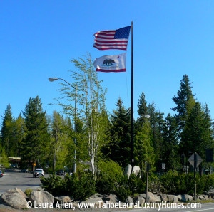 Tahoe City - American Flag