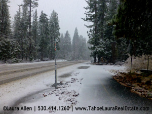 Tahoe City welcomes the “Pineapple Express” – Rain/Snow 02-06-2015
