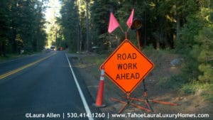 Road Construction West Shore Tahoe City Traffic Delays 2016