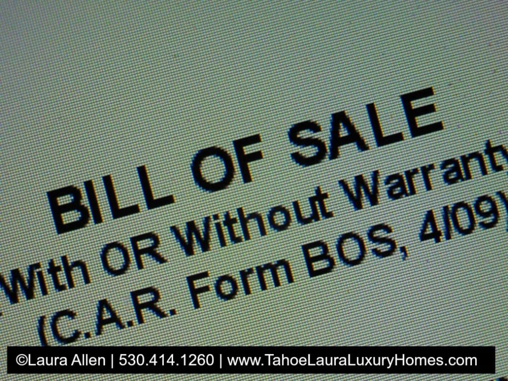 What does it mean Furnishings Negotiable in the Tahoe Market? Lake