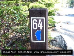 What do the Lake Tahoe Mileage Road Markers mean? 