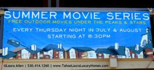 Outdoor Movies in Squaw Valley 2017 Schedule