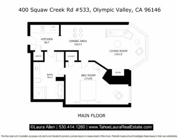 Lowest Priced One Bedroom Condo for Sale Resort at Squaw Creek on 04-18-2018