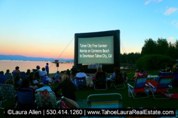 Summer Movies on the Beach Tahoe City 2019