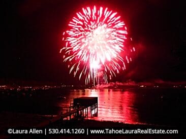 Labor day Fireworks over Carnelian Bay
