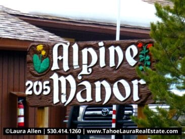 Alpine Manor Street Sign