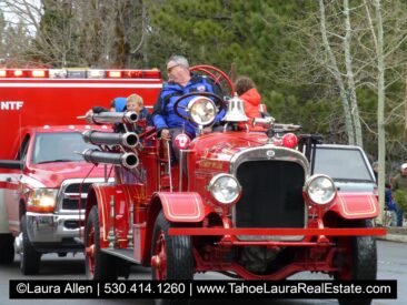 Old Fire Truck in a past SnowFest Parade