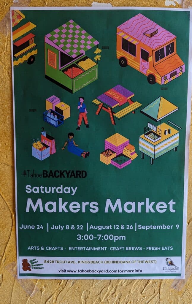 Tahoe Backyard Makers Market Kings Beach 2023