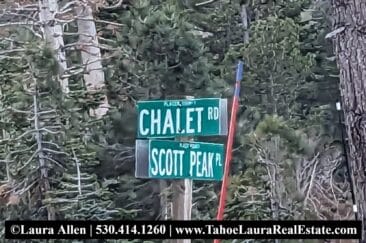 Chalet Road SIgn in Alpine Meadows